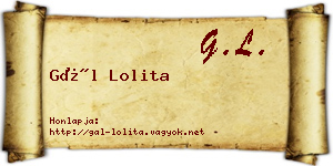 Gál Lolita névjegykártya